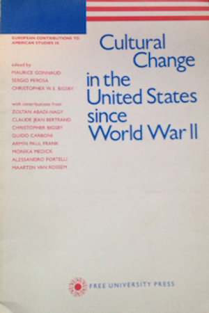 Book called: Cultural Change In The United States Since World War II